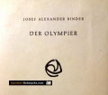 Der Olympier. Von Josef Alexander Binder (1972)
